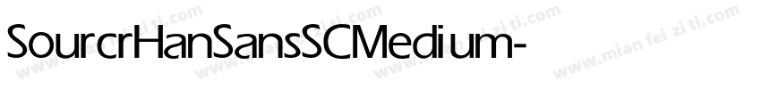 SourcrHanSansSC Medium字体转换